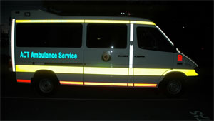 ACT Intensive Care Ambulance reflective livery-www.ambulancevisibility.com-John Killeen